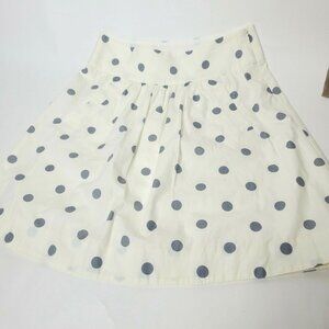 J. Crew Women's Size 2 Polka Dot Flared Skirt Lined